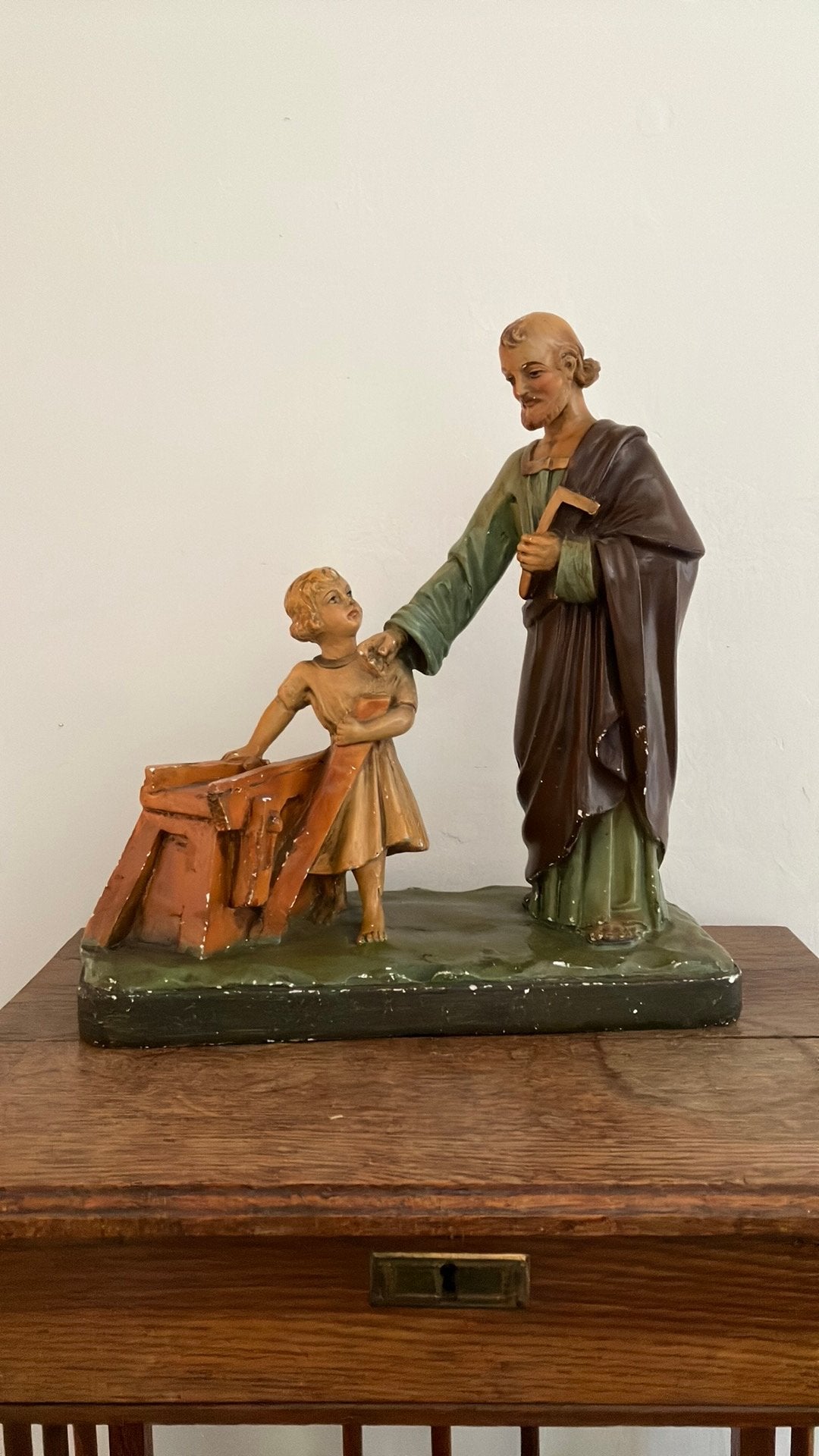 Gipsen beeld, Ophalen of Verzenden, Gebruikt, Mens