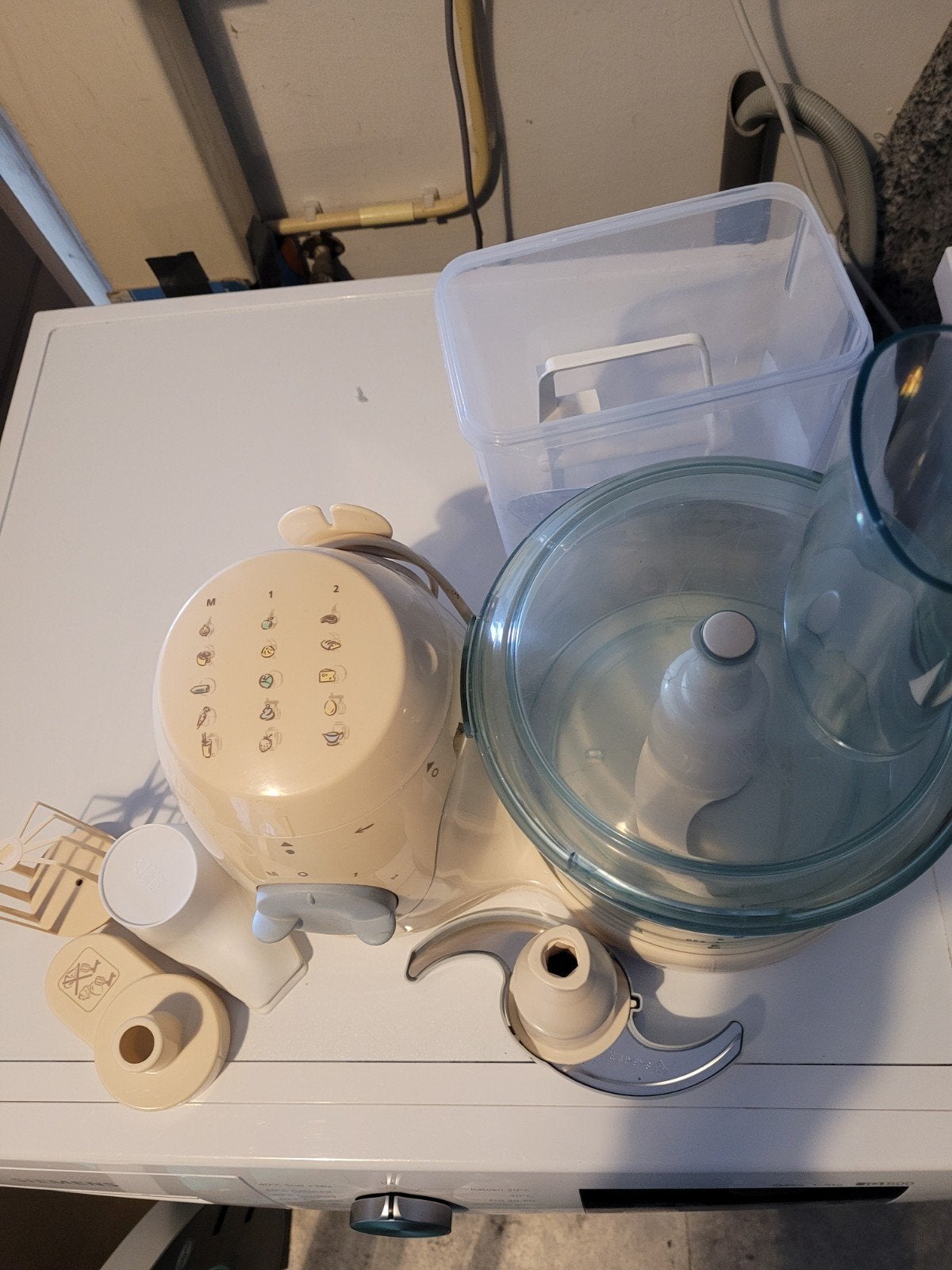 Philips Cucina foodprocessor - Gebruikt, Witgoed en Apparatuur, 1 tot 2 liter, Ophalen of Verzenden, Gebruikt, 1 snelheid