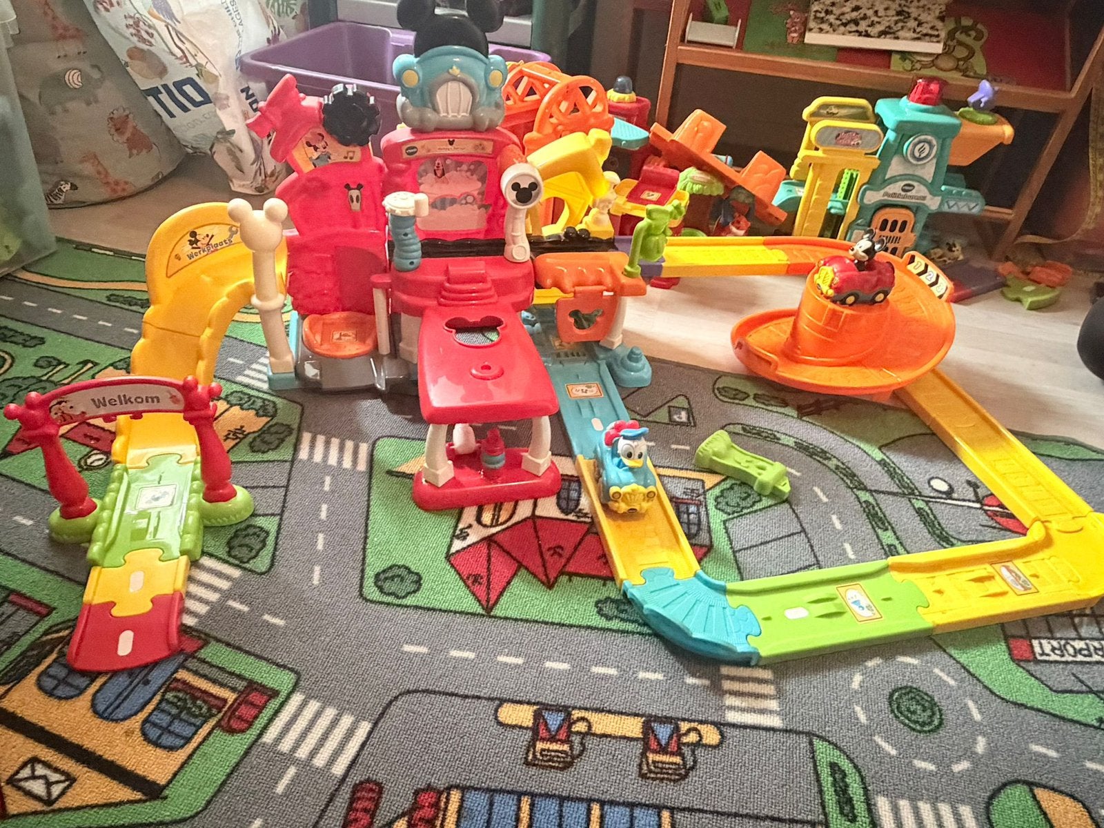VTech Toet Toet Auto's Mickey Mouse Speelset, Ophalen, Gebruikt