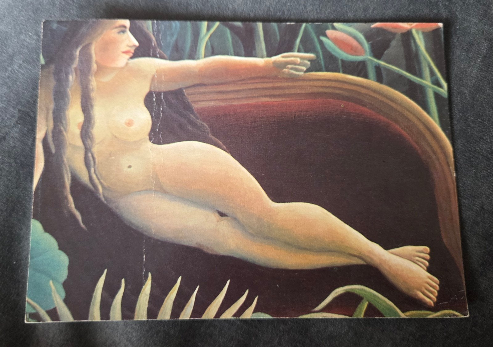 Naakte Vrouw in Natuur (Rousseau-stijl), Verzamelen, Verzenden, 1960 tot 1980, Ongelopen, Overige thema's