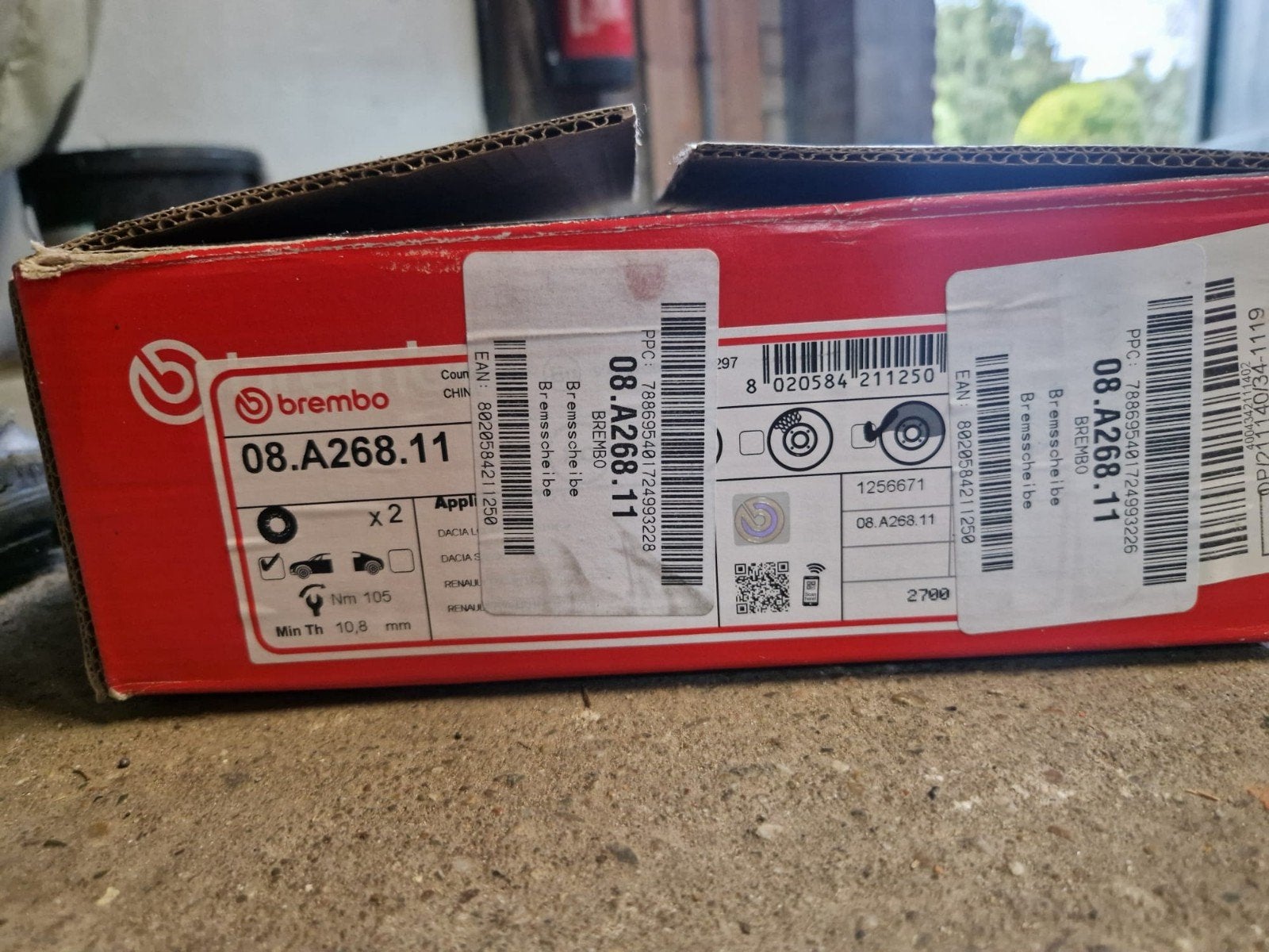 Brembo Remschijven Nieuw in doos Renault Twingo, Ophalen of Verzenden, Nieuw, Renault