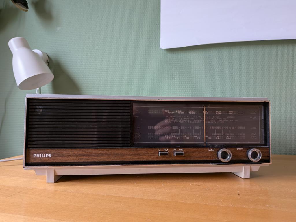 Vintage Philips radio, Ophalen of Verzenden
