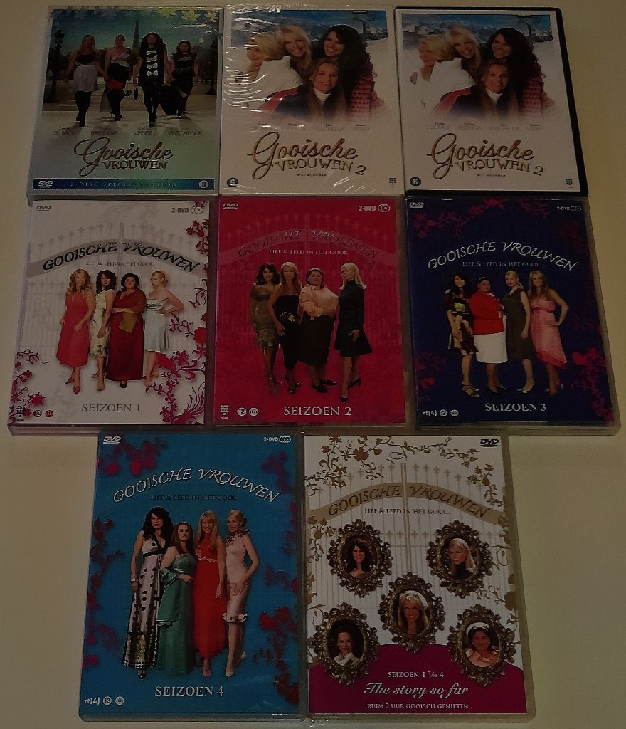 TV-Serie *** GOOISCHE VROUWEN *** Seizoen 1 t/m 4 + Films, Vanaf 12 jaar, Ophalen of Verzenden, Zo goed als nieuw, Nederlands