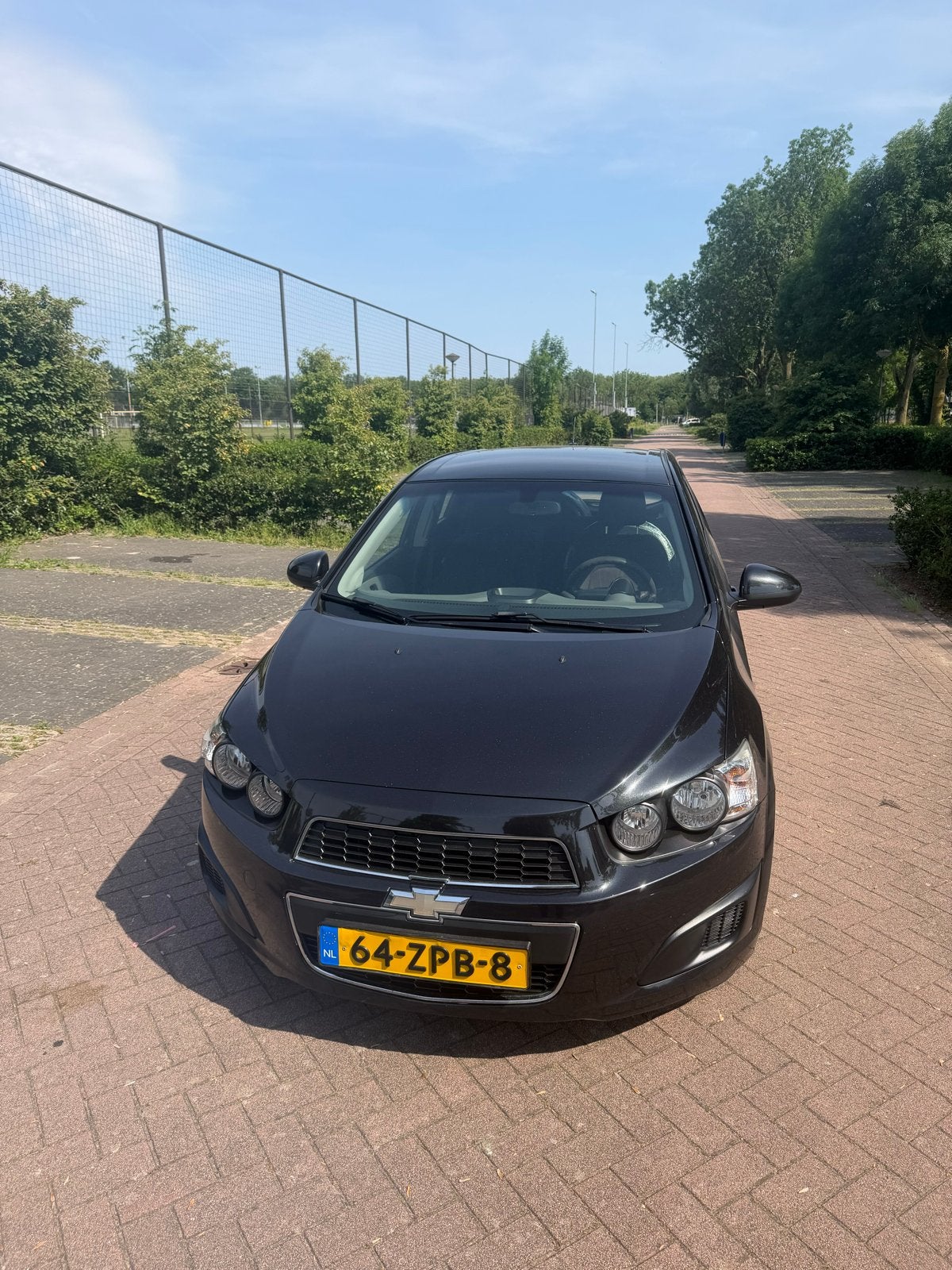 Chevrolet Aveo 1.2 5-DEURS 2013 Zwart, Xenon verlichting, Stof, 40 €/maand, Aveo