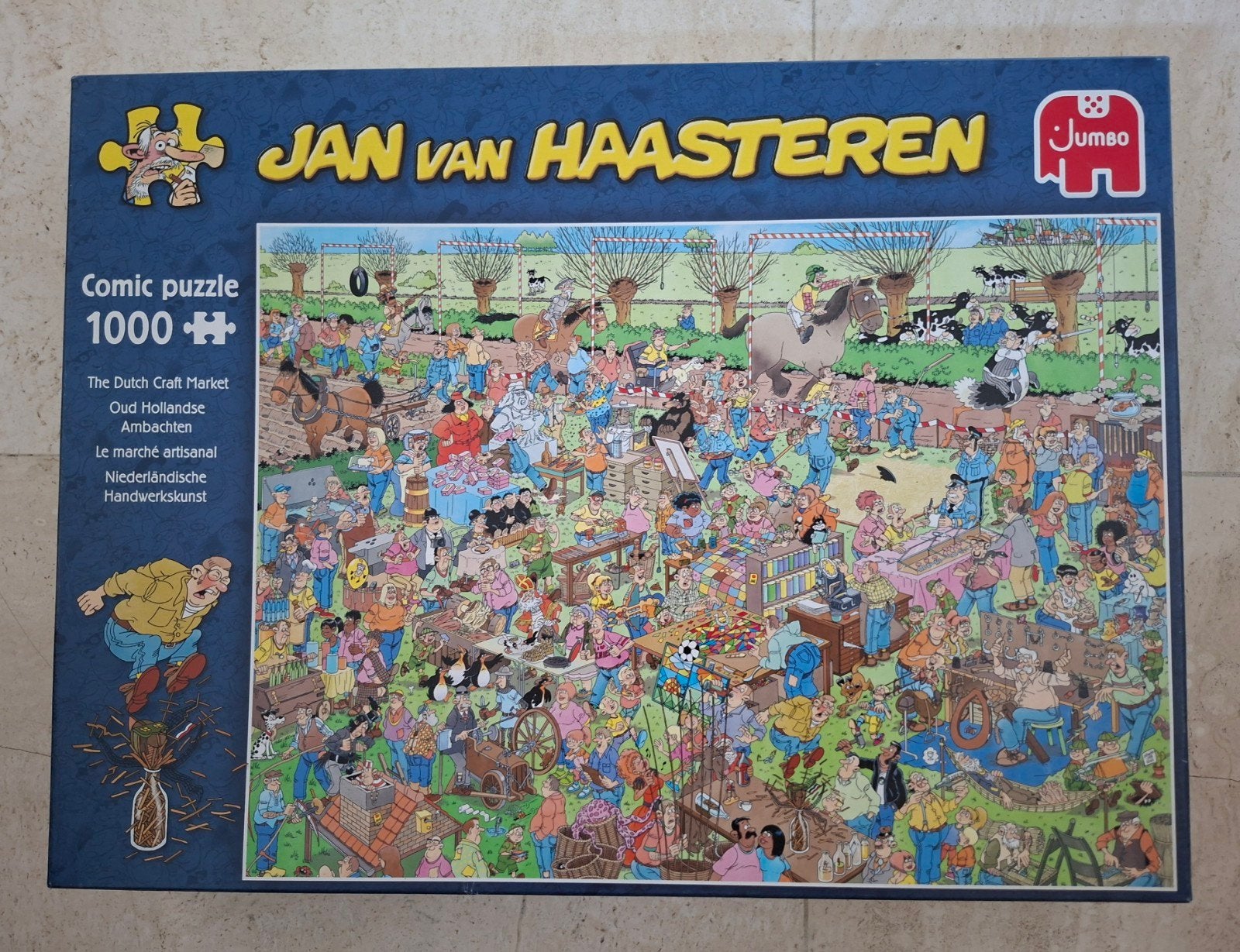 Jan van Haasteren 1000 stukjes- Oud Hollandse Ambachten, Ophalen of Verzenden, 500 t/m 1500 stukjes, Zo goed als nieuw