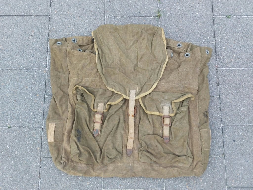 Duitse WO2 Wehrmacht Canvas Rugzak, Ophalen of Verzenden, Landmacht, Duitsland, Kleding of Schoenen
