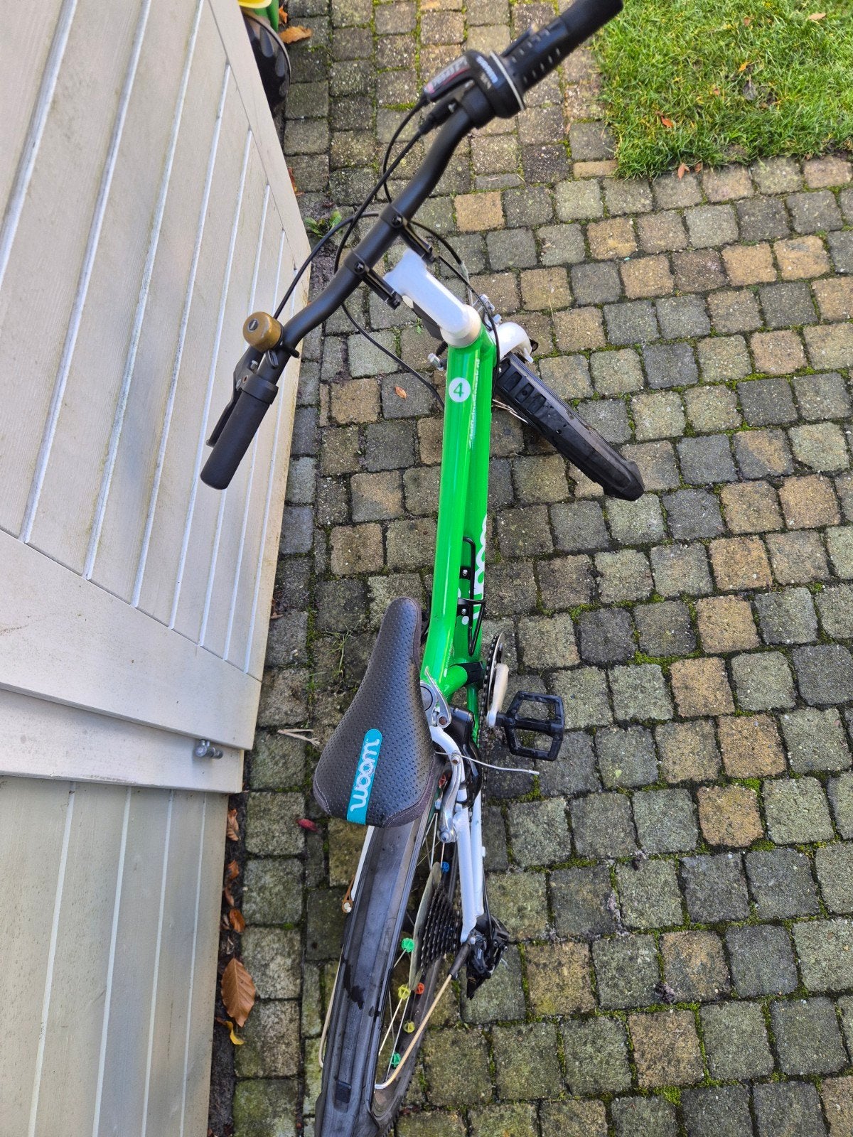 Woom 4 Go groen, Ophalen, 20 inch of meer, Gebruikt, Velgrem
