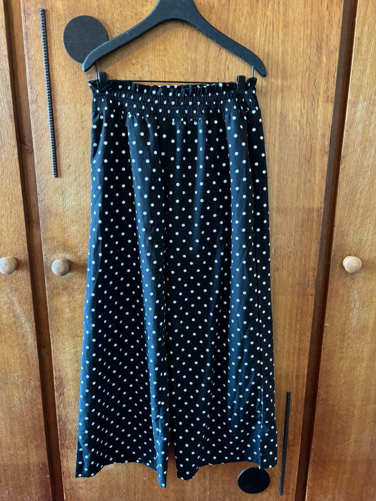 Broek met wijde pijpen, Zwart, Maat 42/44 (L), Ophalen of Verzenden, Gedragen