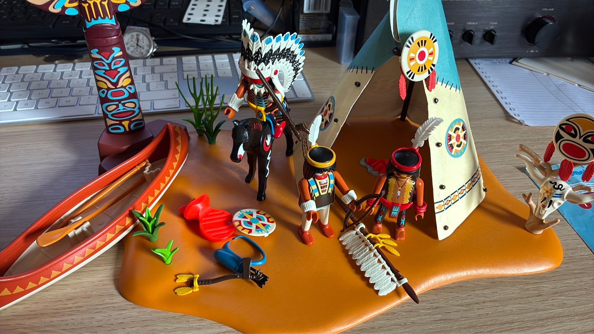 Playmobil 4012 indianen, Gebruikt, Complete set, Overige typen, Special plus