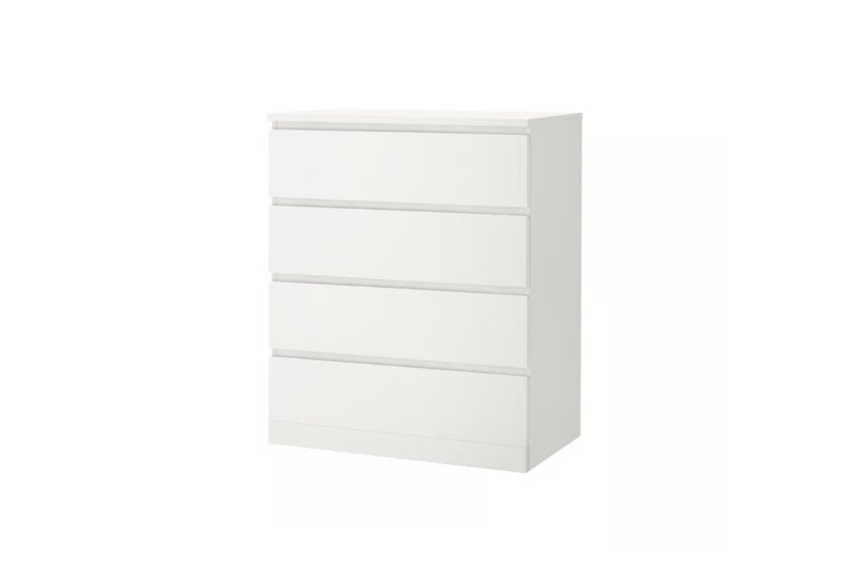 Ikea Malm ladekast, 4 lades, wit, 80x100cm, (NIEUW in doos)., Huis en Inrichting, Ophalen, 50 tot 100 cm, Zo goed als nieuw, Minder dan 100 cm
