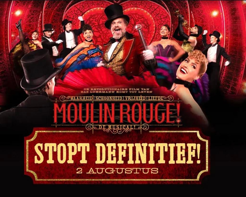 2 kaartjes Moulin Rouge de Musical, Tickets en Kaartjes, Twee personen, Juni