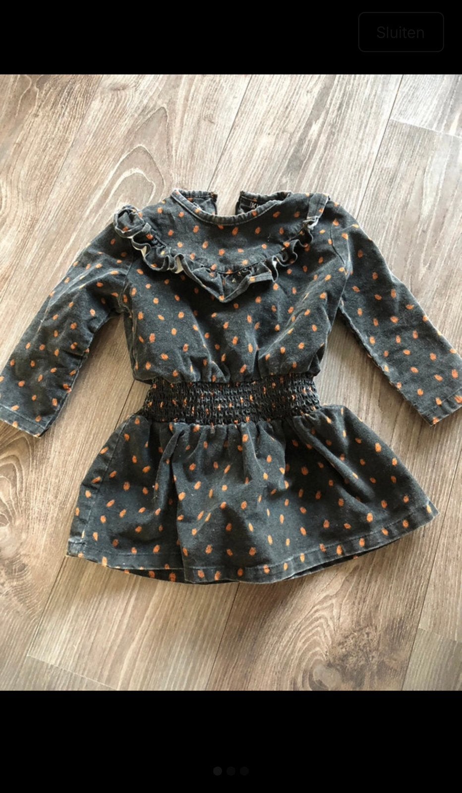 Super gave stoere jurk - Maat 92, Ophalen of Verzenden, Zo goed als nieuw, Meisje, Jurk of Rok