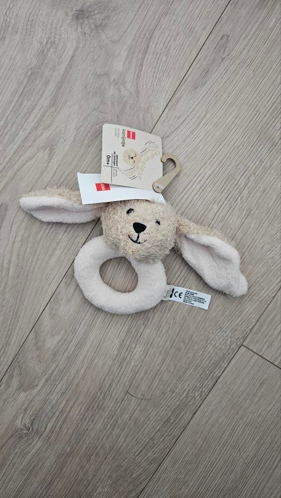 Rammelaar konijntje, Kinderen en Baby's, Speelgoed | Knuffels en Pluche, Hema, Ophalen of Verzenden, Meerkleurig, Klein (minder dan 20 cm)