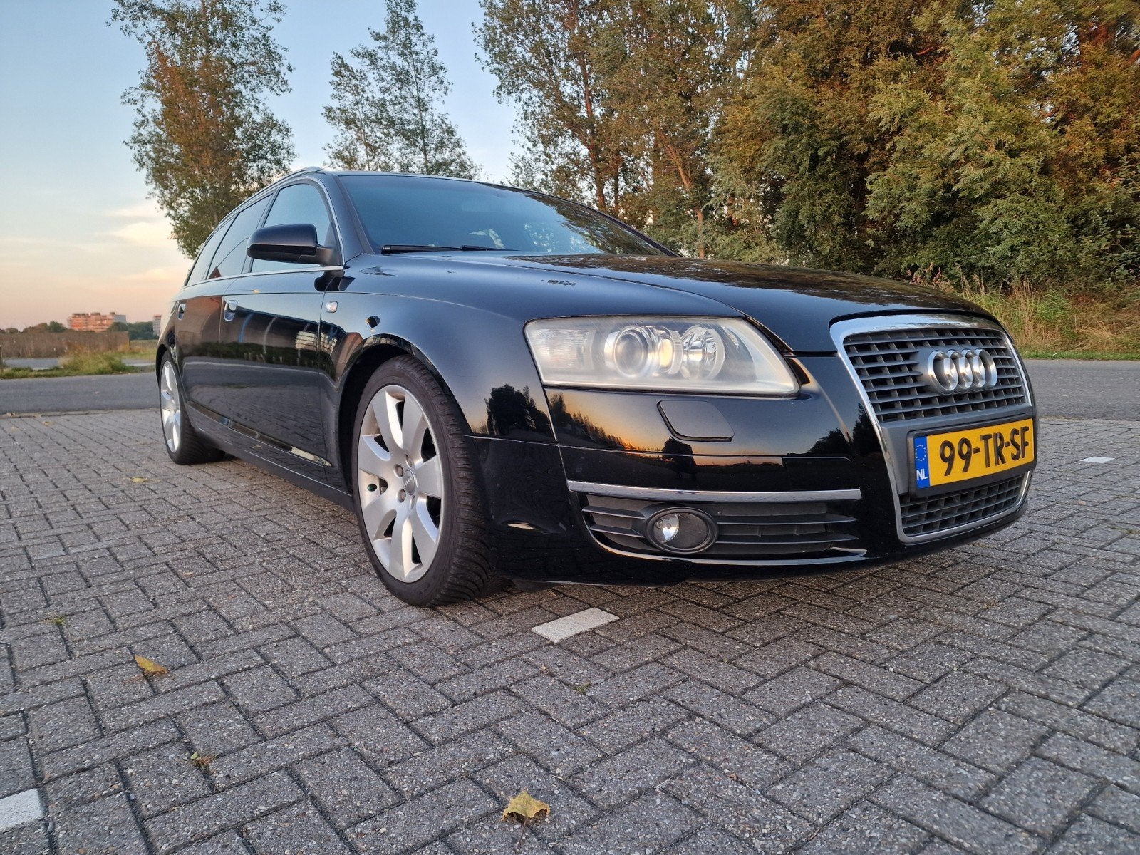 Audi A6 2.0 Tfsi Avant 125KW 2007 Zwart, Auto's, Audi, Voorwielaandrijving, 4 cilinders, 1984 cc, Zwart