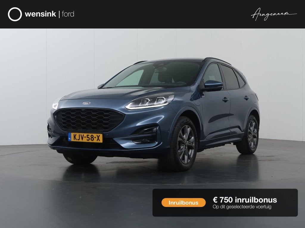Ford Kuga 2.5 PHEV ST-Line X | Winterpakket | Cruise Control, Auto's, Ford, 14 kWh, Gebruikt, 4 cilinders, Blauw