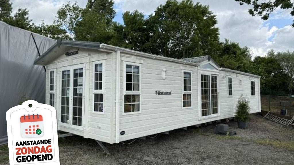 ABI Westwood kunststof 4 x 12.50 3 slp, Caravans en Kamperen, Stacaravans, Tot en met 6