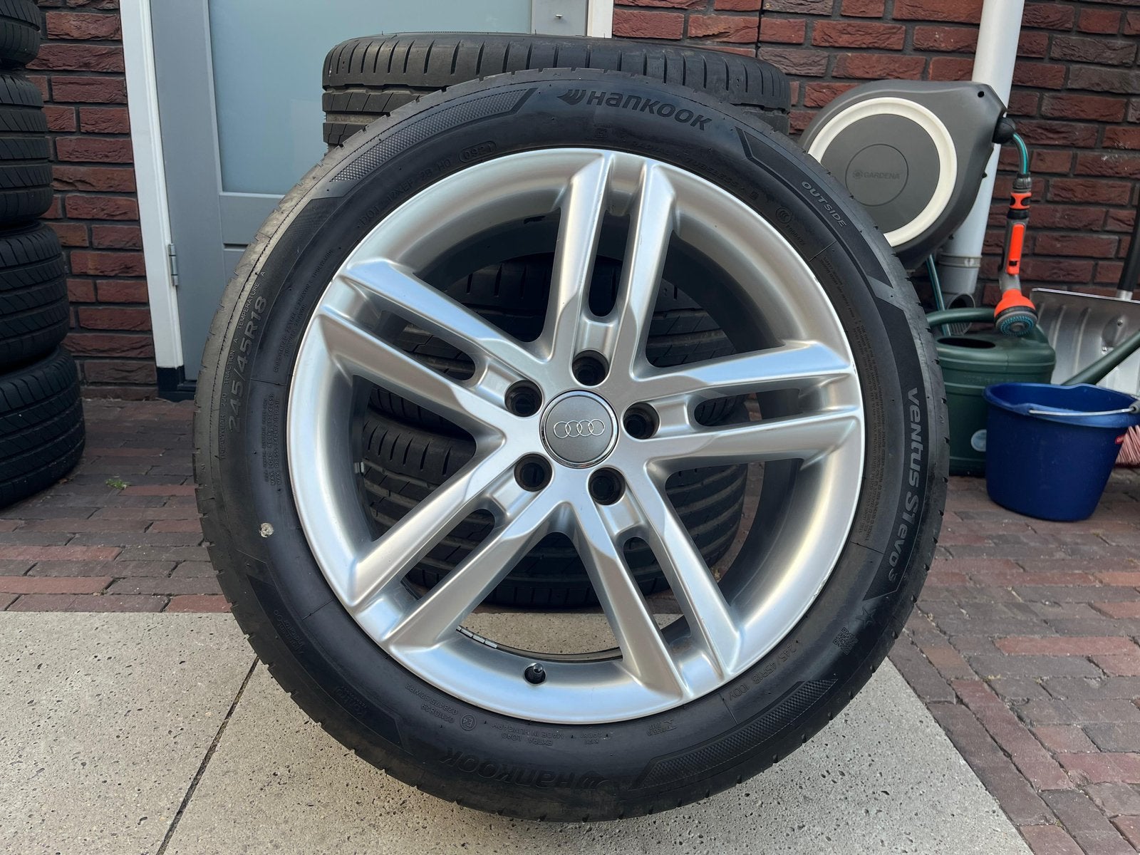 Originele Audi A6 C7 18 inch velgen 5x112 Hankook zomer 2021