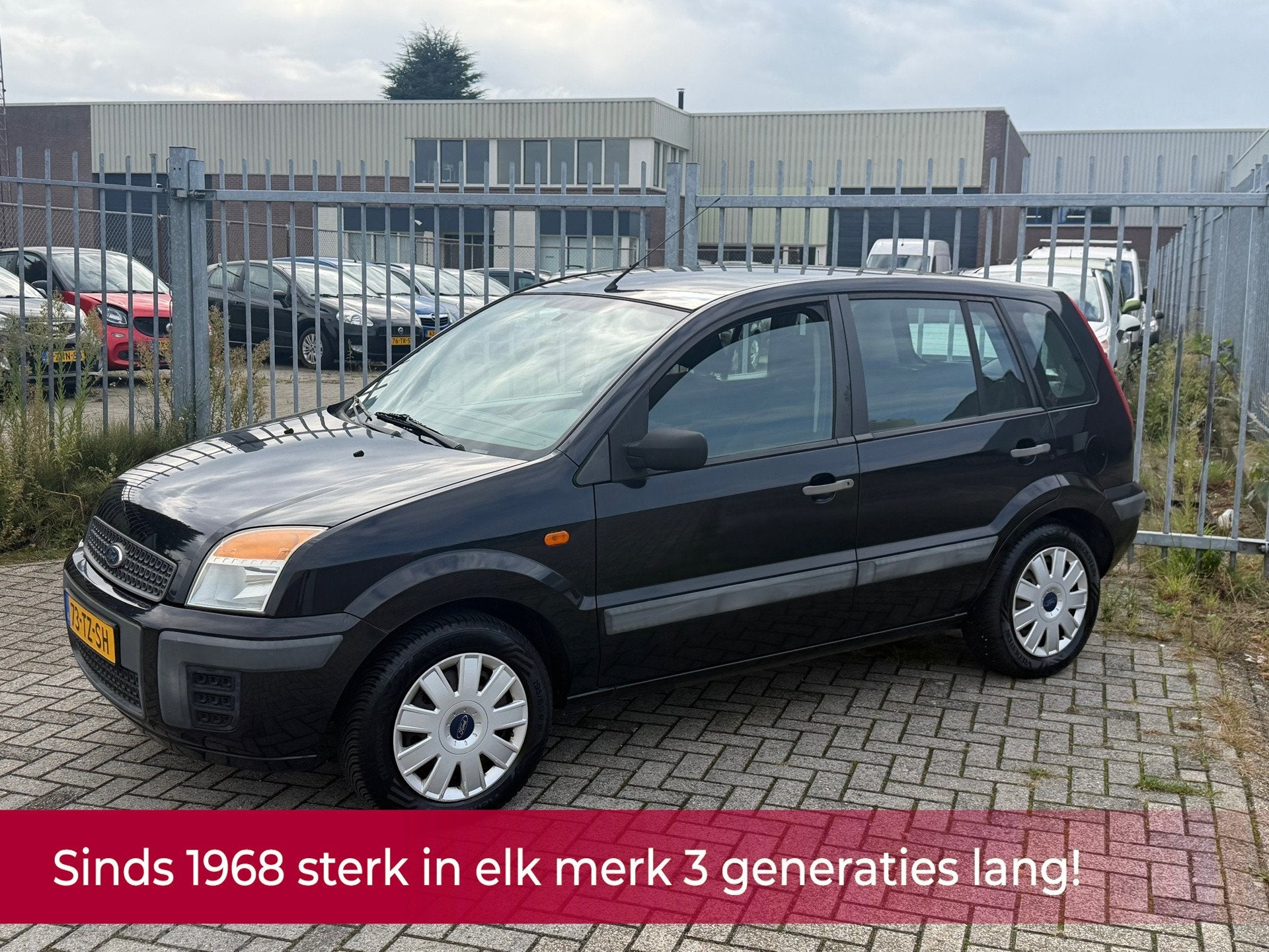 Ford Fusion 1.4-16V Champion 5 deurs HOGE INSTAP! NL AUTO NA, Auto's, Voorwielaandrijving, Gebruikt, Zwart, Origineel Nederlands