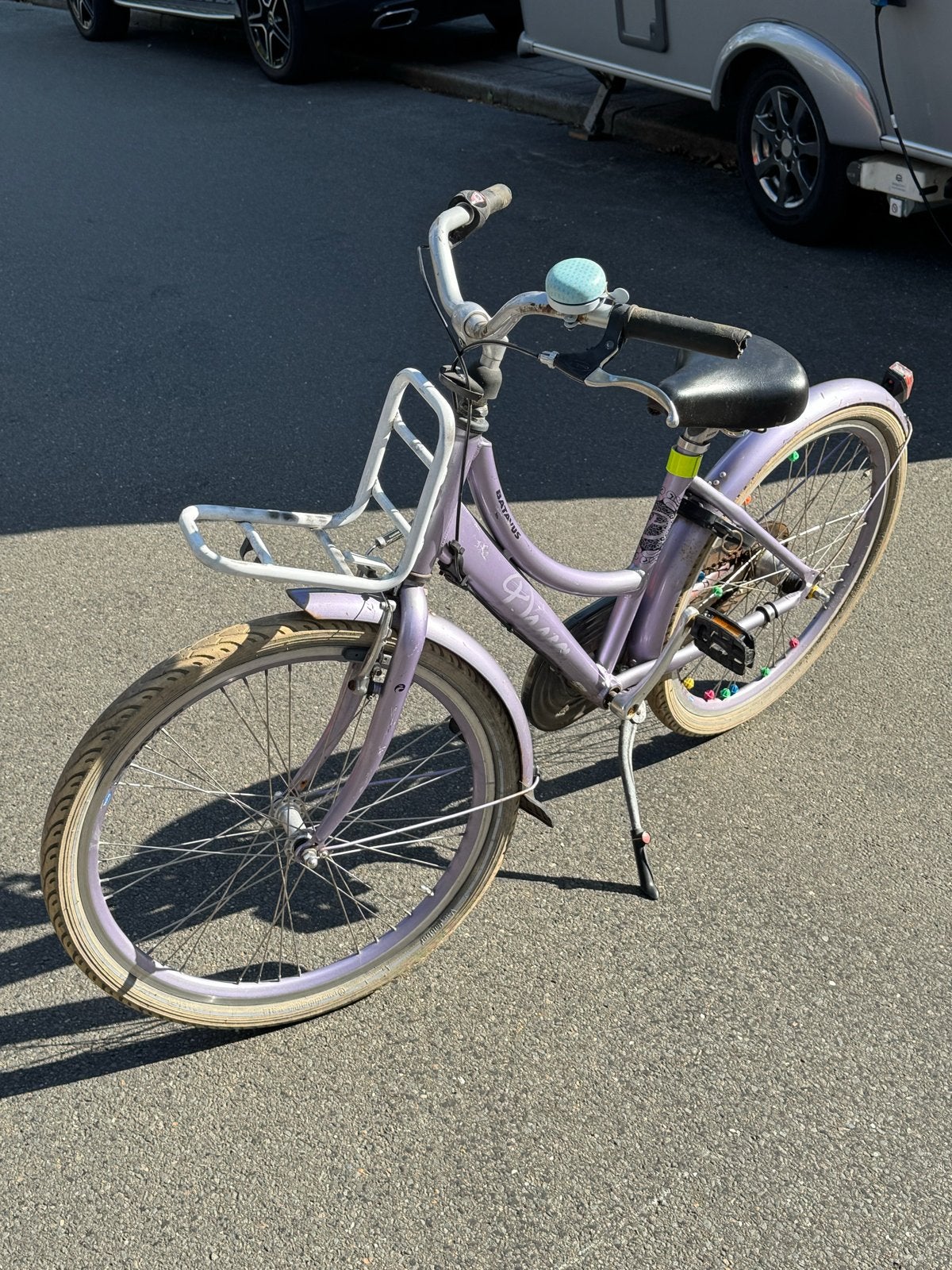 Batavus Diva 24 inch meisjesfiets - Paars, Fietsen en Brommers, Fietsen | Meisjes, Ophalen, Velgrem, Versnellingen, Gebruikt