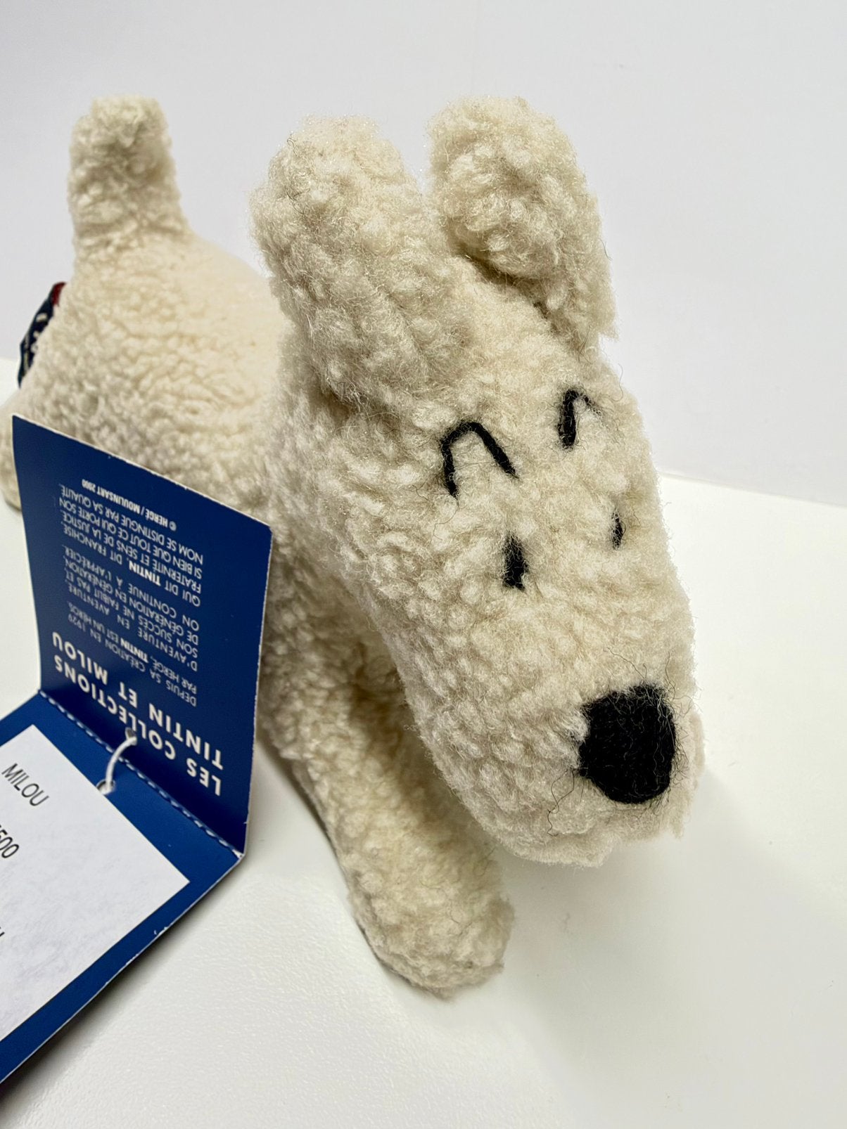 Kuifje/Tintin; Milou (Bobbie) knuffel uit 2000, Verzamelen, Ophalen of Verzenden, Kuifje, Nieuw, Beeldje of Figuurtje