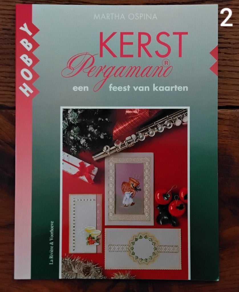 Kerst pergamano - een feest van kaarten - Martha Ospina, Ophalen of Verzenden, Gebruikt