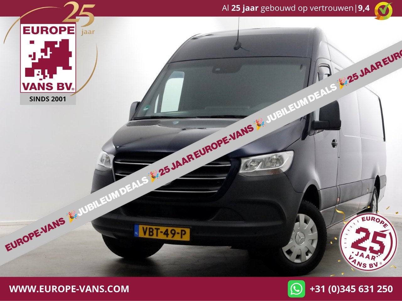 Mercedes-Benz Sprinter 316 CDI 163pk 7G Automaat L3H2 Maxi A, Achterwielaandrijving, Gebruikt, Euro 6, 4 cilinders