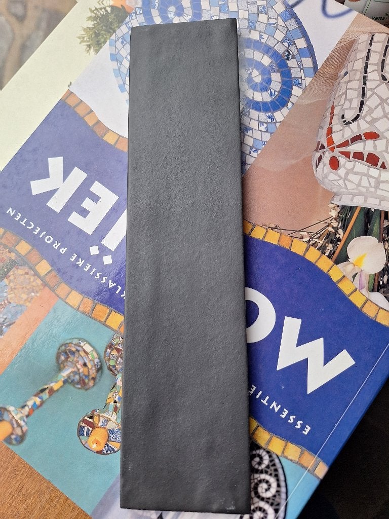 Zwarte tegels bijv. voor plint, Hardsteen, Nieuw, Ophalen of Verzenden, Minder dan 100 cm