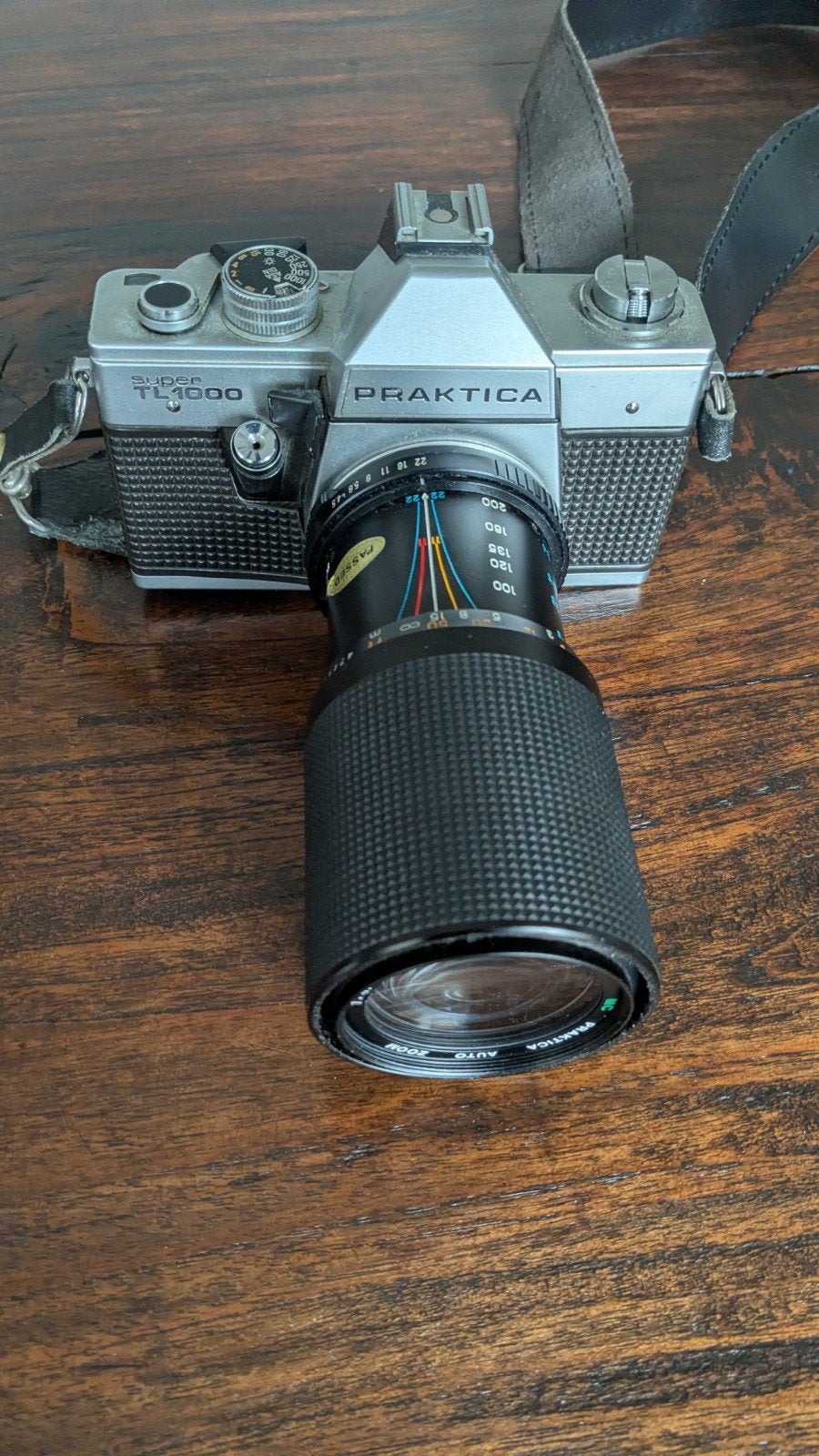 Praktica + zoomlens 80mm - 200mm, Ophalen, Gebruikt, Spiegelreflex, Overige Merken