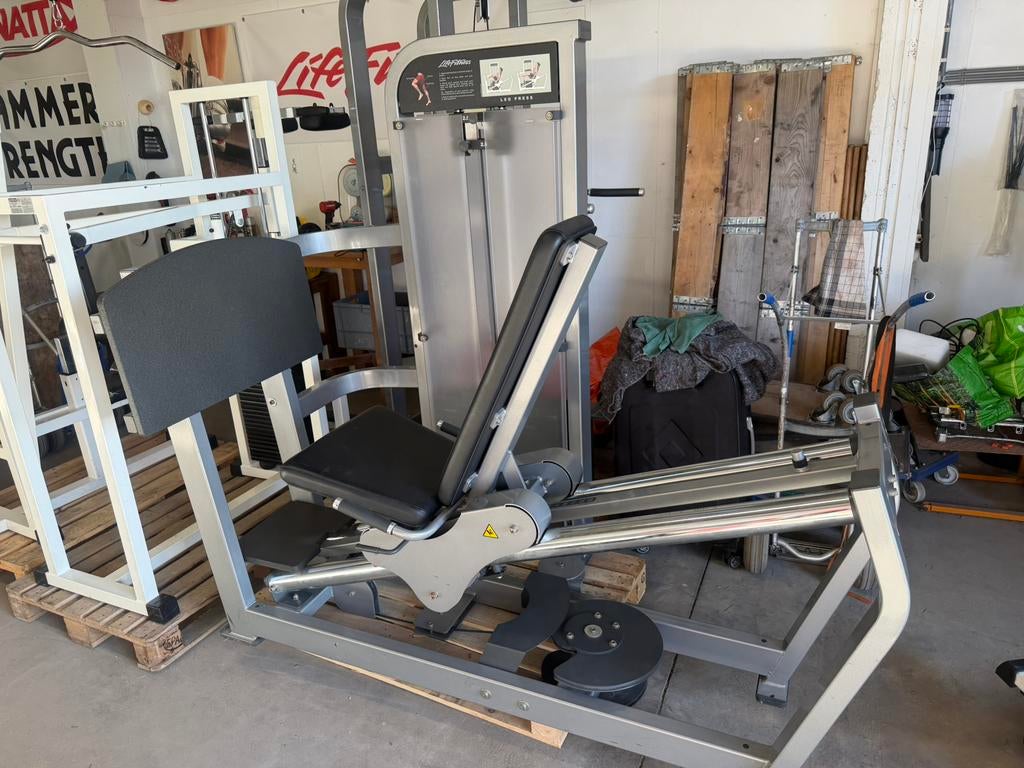 Life Fitness Pro2 seated leg press topstaat!, Ophalen, Life Fitness, Krachtstation, .