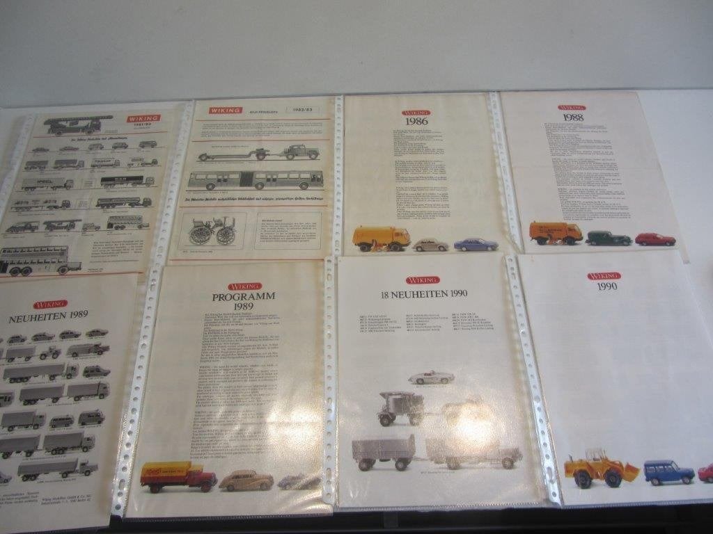 Aangeboden verzameling 1/87 model auto folders brochures, Ophalen of Verzenden, Gebruikt, Auto, Overige merken