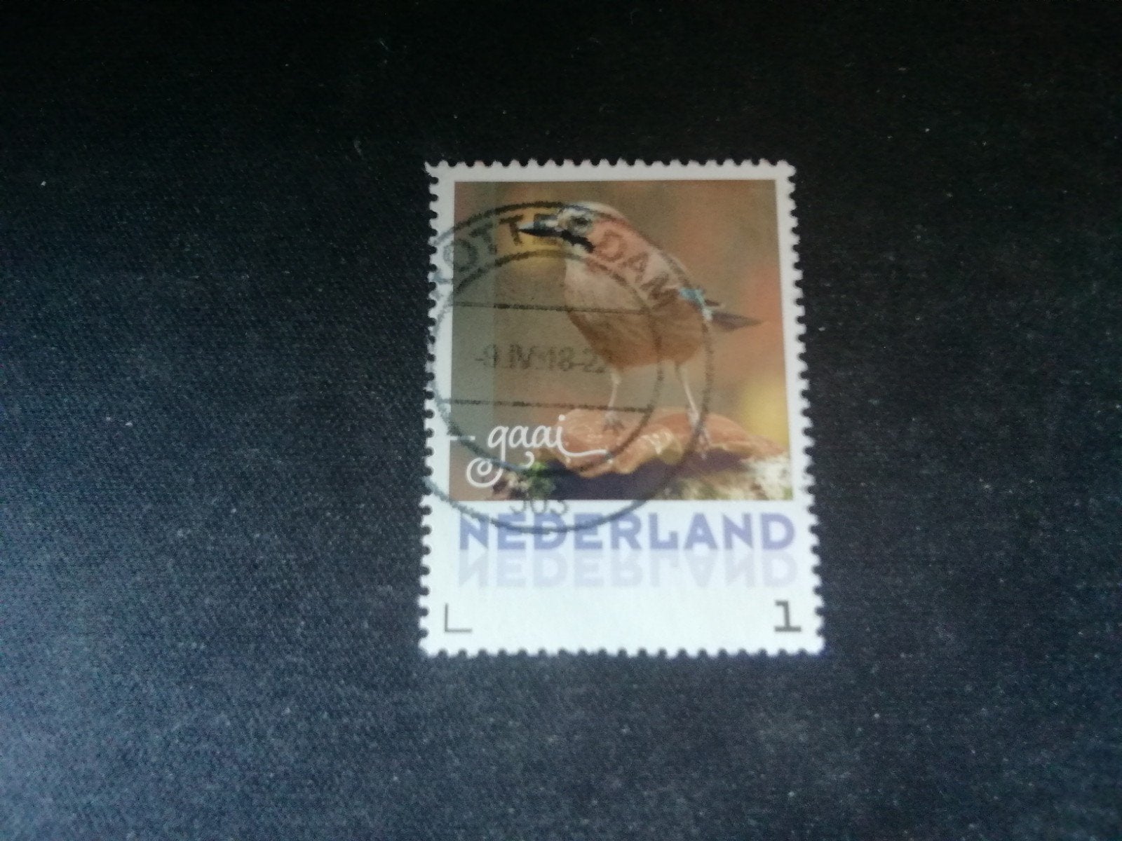NEDERLAND VOGELS GAAI GESTEMPELD, Ophalen of Verzenden, Na 1940, Gestempeld