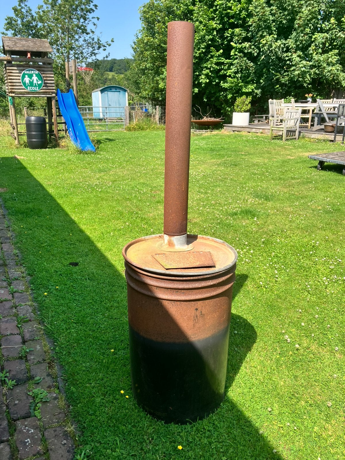 Zwembadverwarming hout gestookt zwembadkachel verwarming, Ophalen, Gebruikt