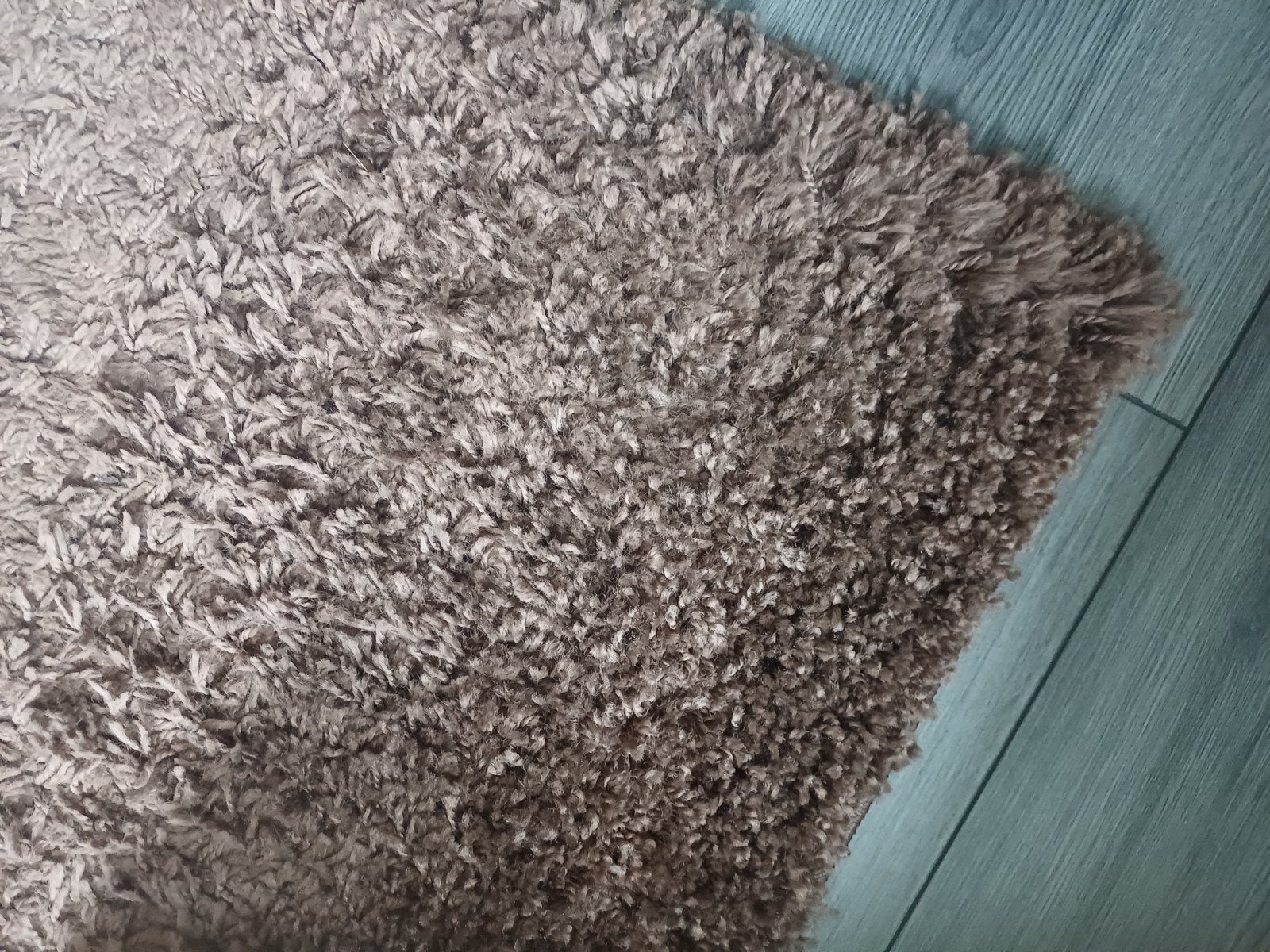 Loca Shaggy Hoogpolig Vloerkleed Bruin 200x290 cm, Huis en Inrichting, Stoffering | Tapijten en Kleden, Ophalen, Bruin, 200 cm of meer