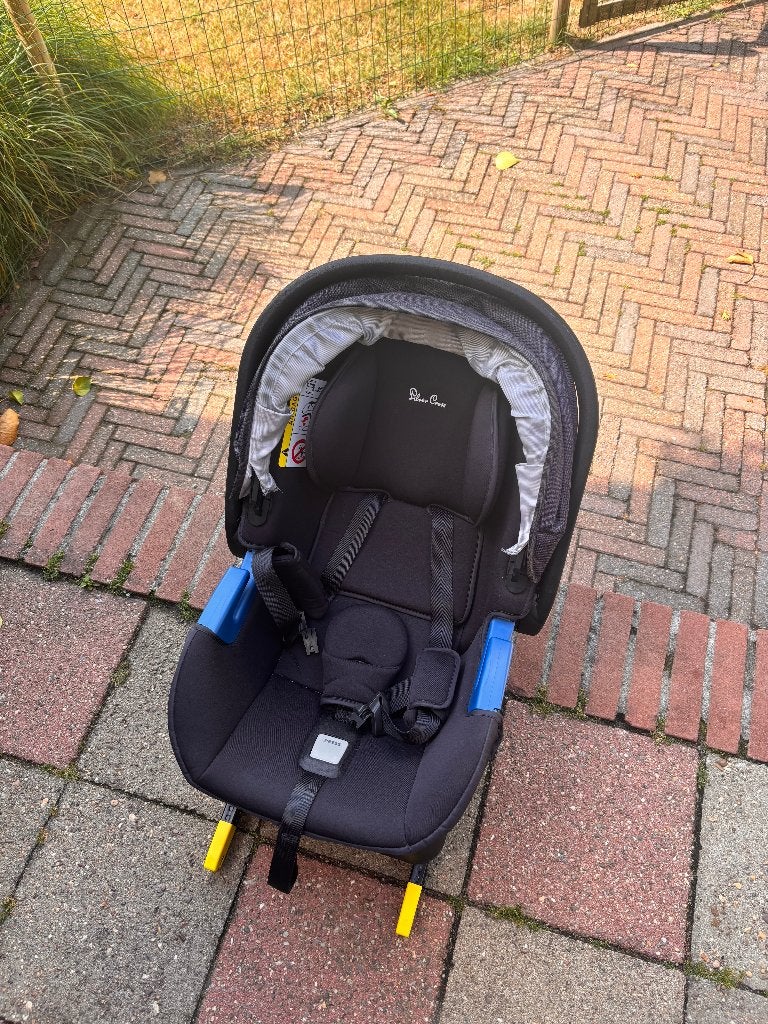 Silver Cross autostoel met Isofix base, Gebruikt, Isofix, 0 t/m 13 kg, Verstelbare rugleuning