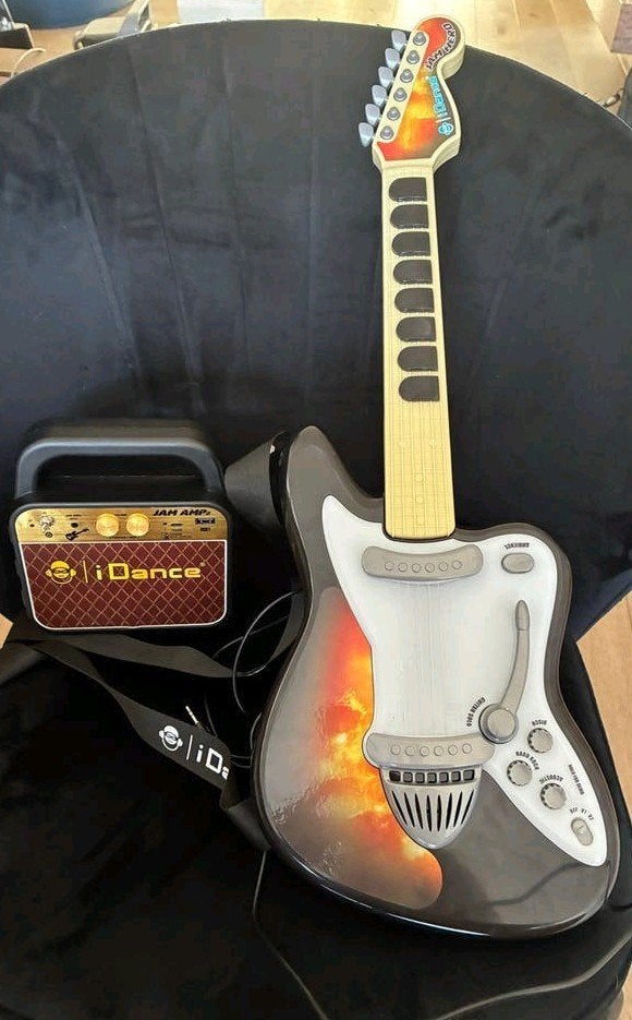 iDance Jam Amp2 Gitaar met Versterker - Zo goed als nieuw, Ophalen of Verzenden, Zo goed als nieuw, Overige typen
