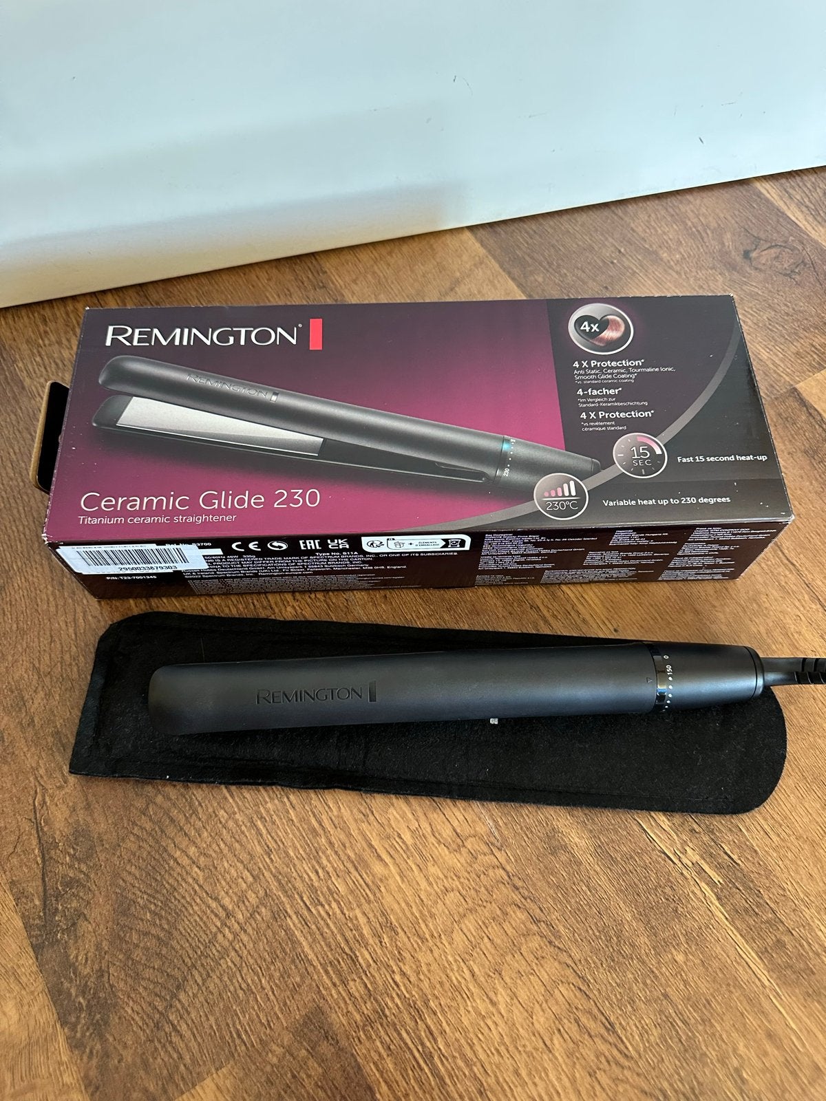 Remington S3700 Ceramic Glider 230 Stijltang, Witgoed en Apparatuur, Ophalen of Verzenden, Zo goed als nieuw, Haarverzorging