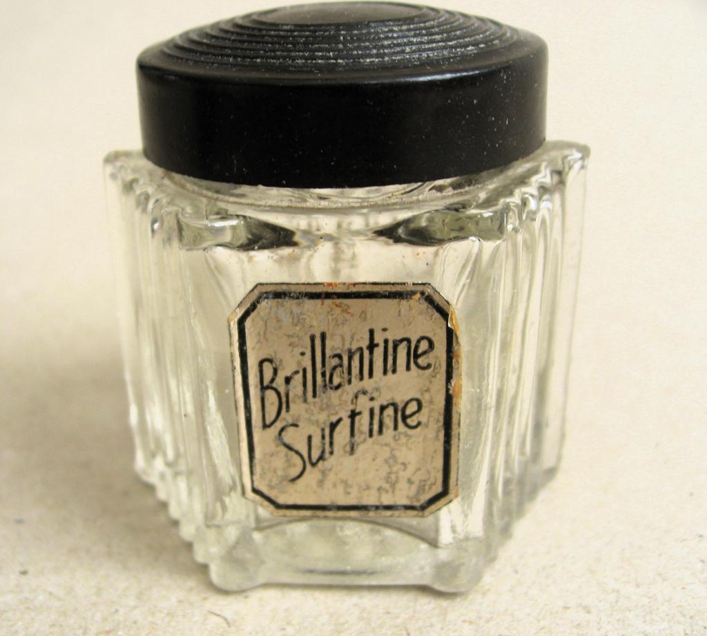 Art deco Frans brillantine potje met bakeliet deksel, Ophalen of Verzenden
