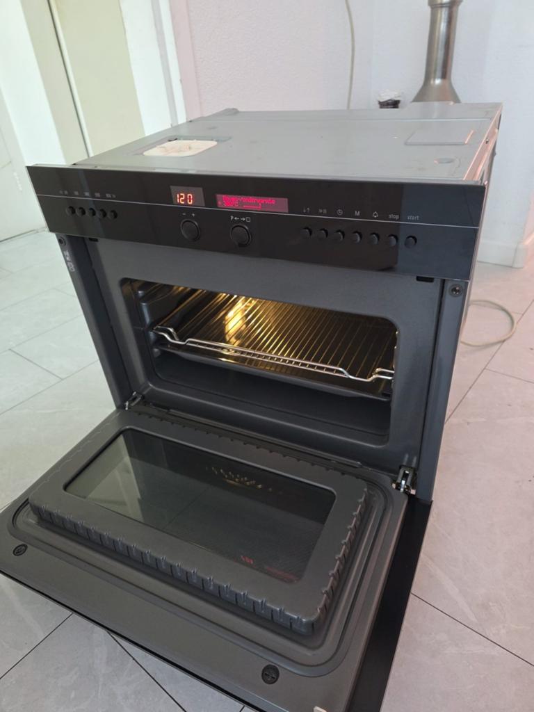 Te koop zwarte siemens inbouw combi magnetron, Witgoed en Apparatuur, Ovens, Ophalen, Zo goed als nieuw