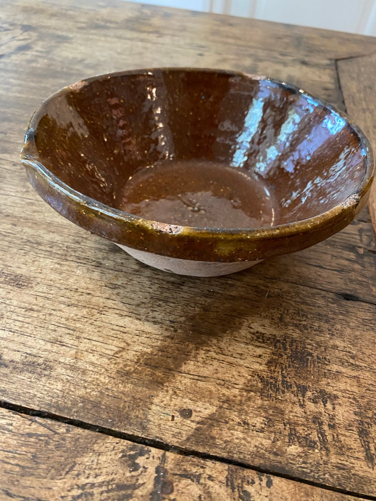 Brocante Franse Aardewerk Mengkom / Beslagkom (Tian), Ophalen of Verzenden