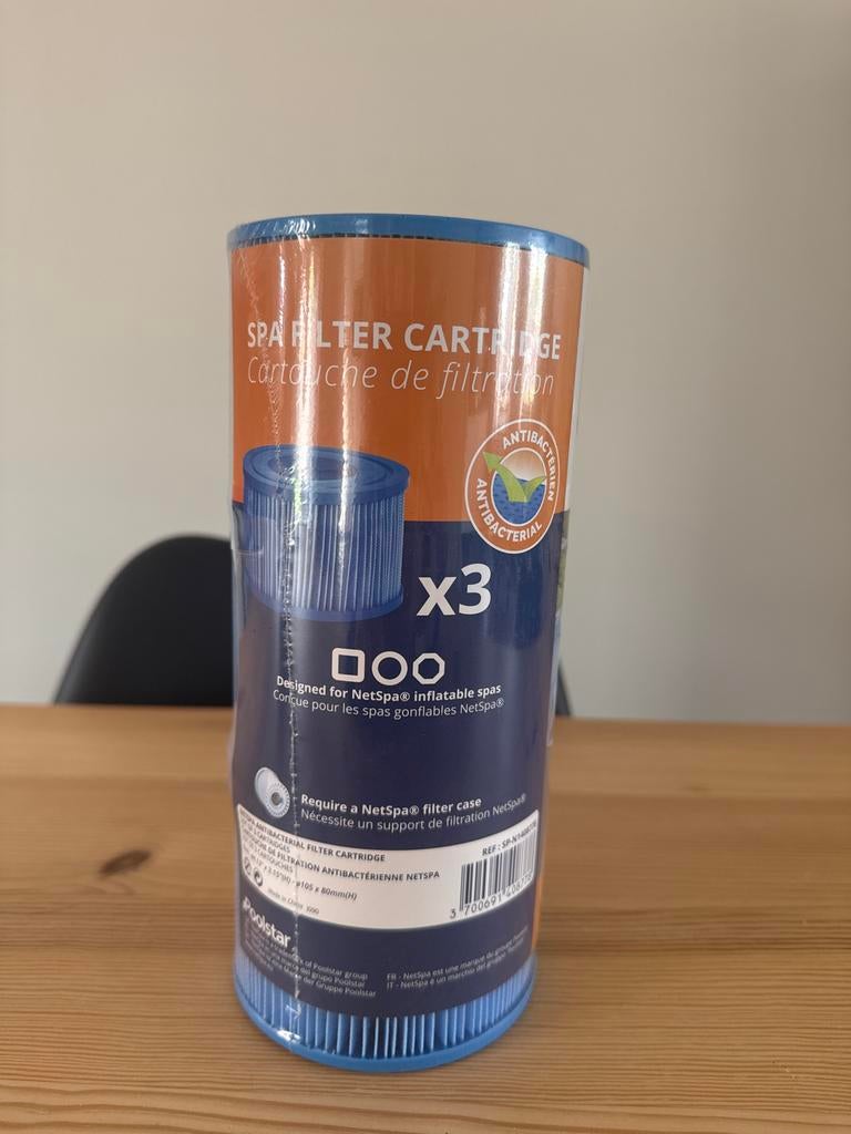 NetSpa Spa Filter Cartridge - Antibacterieel (3 stuks), Tuin en Terras, Bubbelbaden en Hottubs, Ophalen of Verzenden, Nieuw, Filter