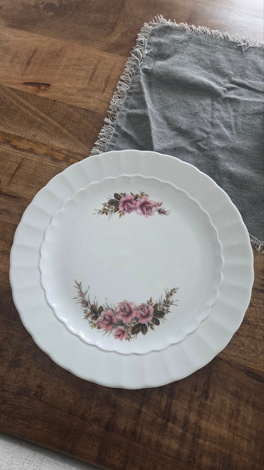 Royal Schwabap borden met rozenmotief, Ophalen
