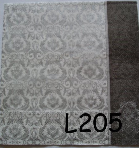 OPRUIMING servetten decoupage - zilver barok L205 – 9x, Verzenden, Nieuw