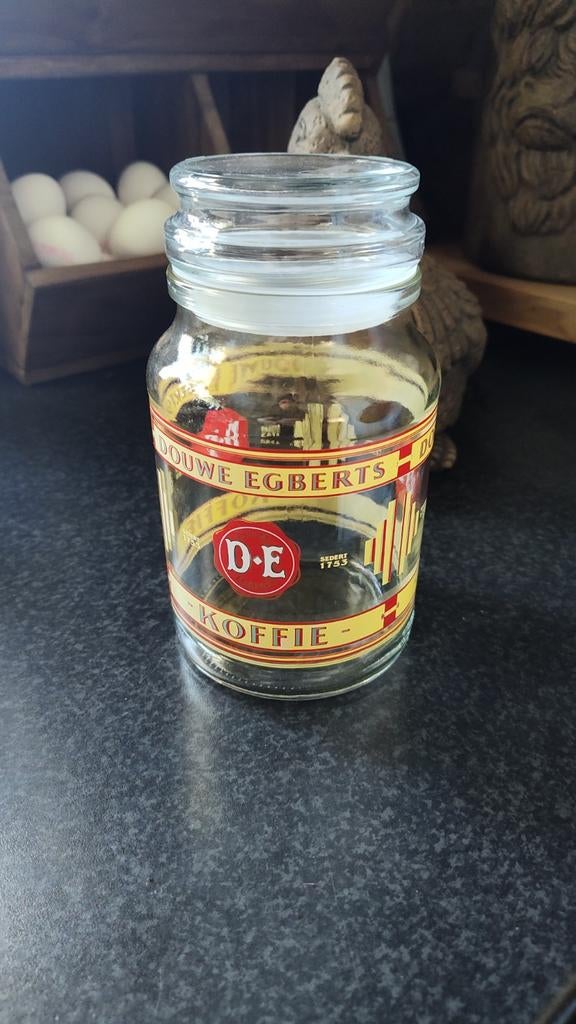 Douwe Egberts voorraad pot, Ophalen of Verzenden, Overige materialen, Pot, Bus of Blik