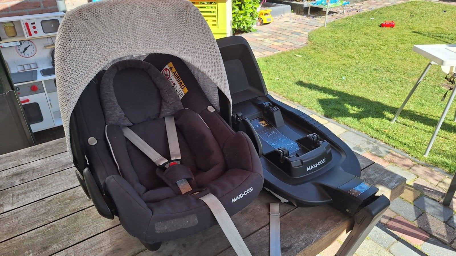 Maxi-Cosi autostoel met FamilyFix base, Ophalen, Gebruikt, Isofix, 0 t/m 13 kg