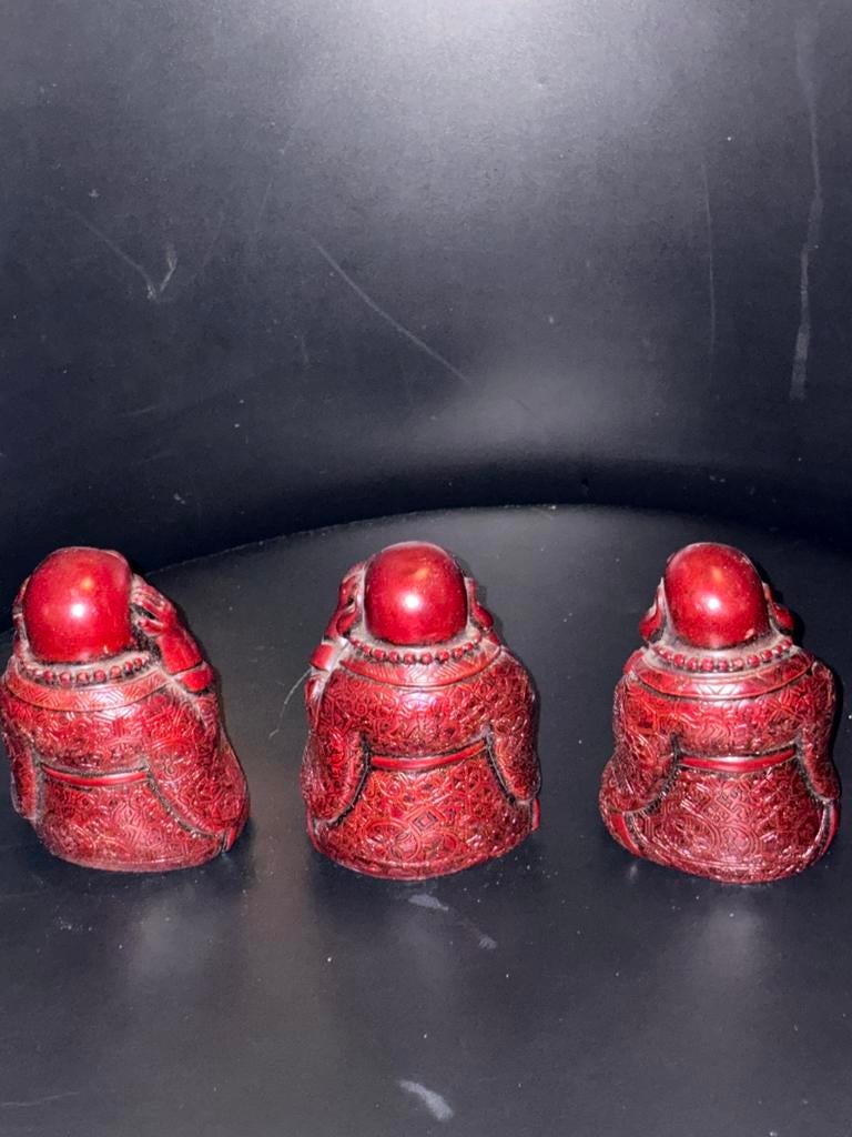 3 Rode Boeddha's (Horen, Zien en Zwijgen), Ophalen of Verzenden