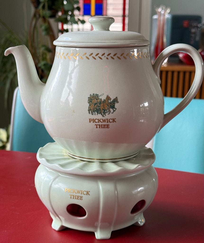 Pickwick theepotje met warmhouder, Ophalen of Verzenden