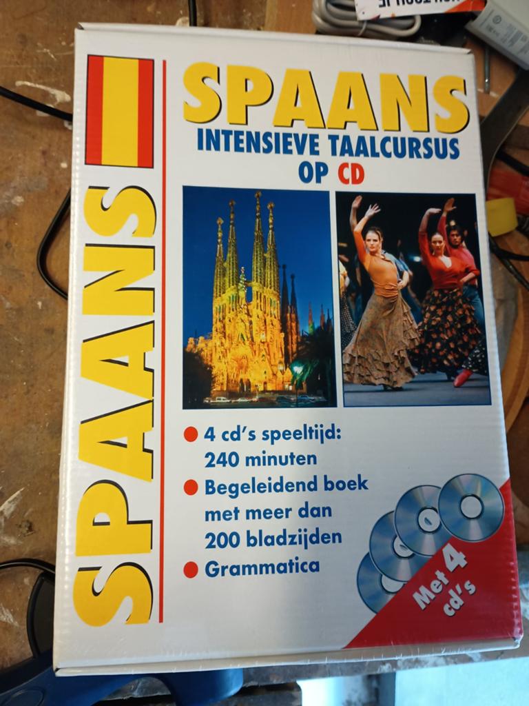 Gloednieuw! Intensieve Taalcursus Spaans (4 CD's + Boek) – G, Ophalen of Verzenden, Nieuw