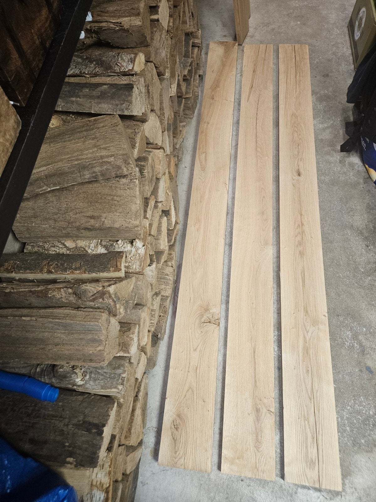 Eiken planken - Ideaal voor diverse projecten, Doe-het-zelf en Verbouw, Hout en Planken, Zo goed als nieuw, Plank, Eiken, 200 tot 250 cm
