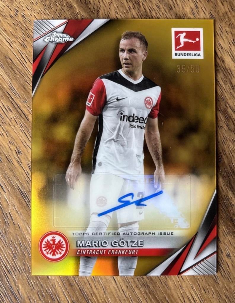 Mario Götze Topps Chrome Bundesliga 2024/25 Autographs Kaart, Ophalen of Verzenden, Nieuw
