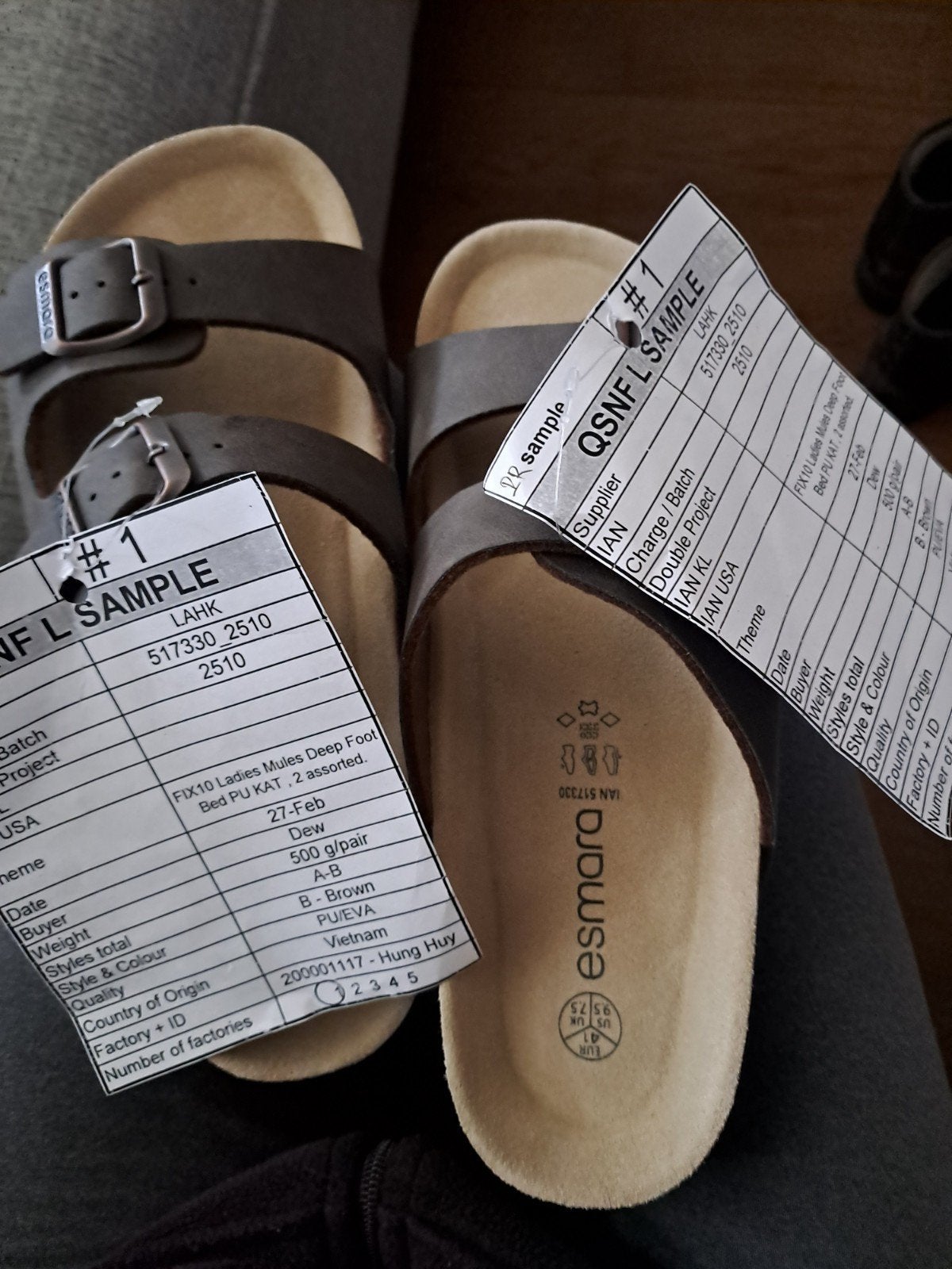 Esmara dames slippers - bruin, maat 41, Kleding | Dames, Ophalen of Verzenden, Nieuw, Bruin